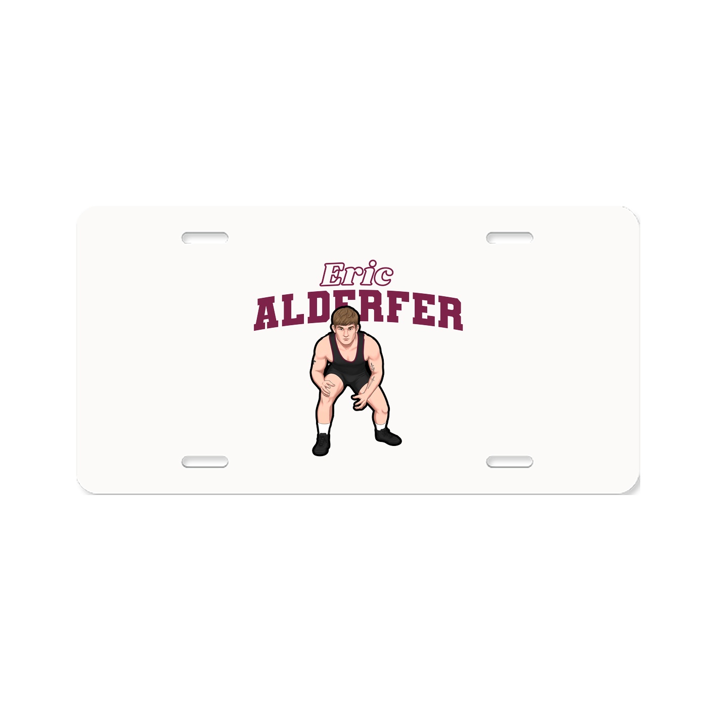 License Plate — Name Arch in Classic