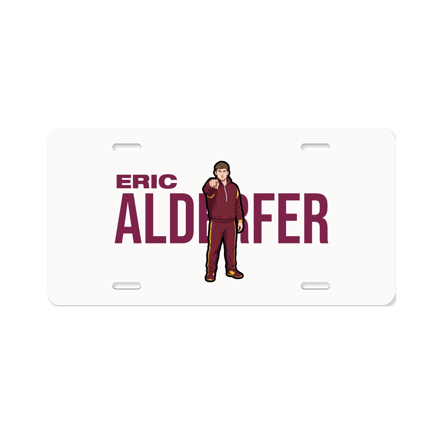 License Plate — Player Name in Classic