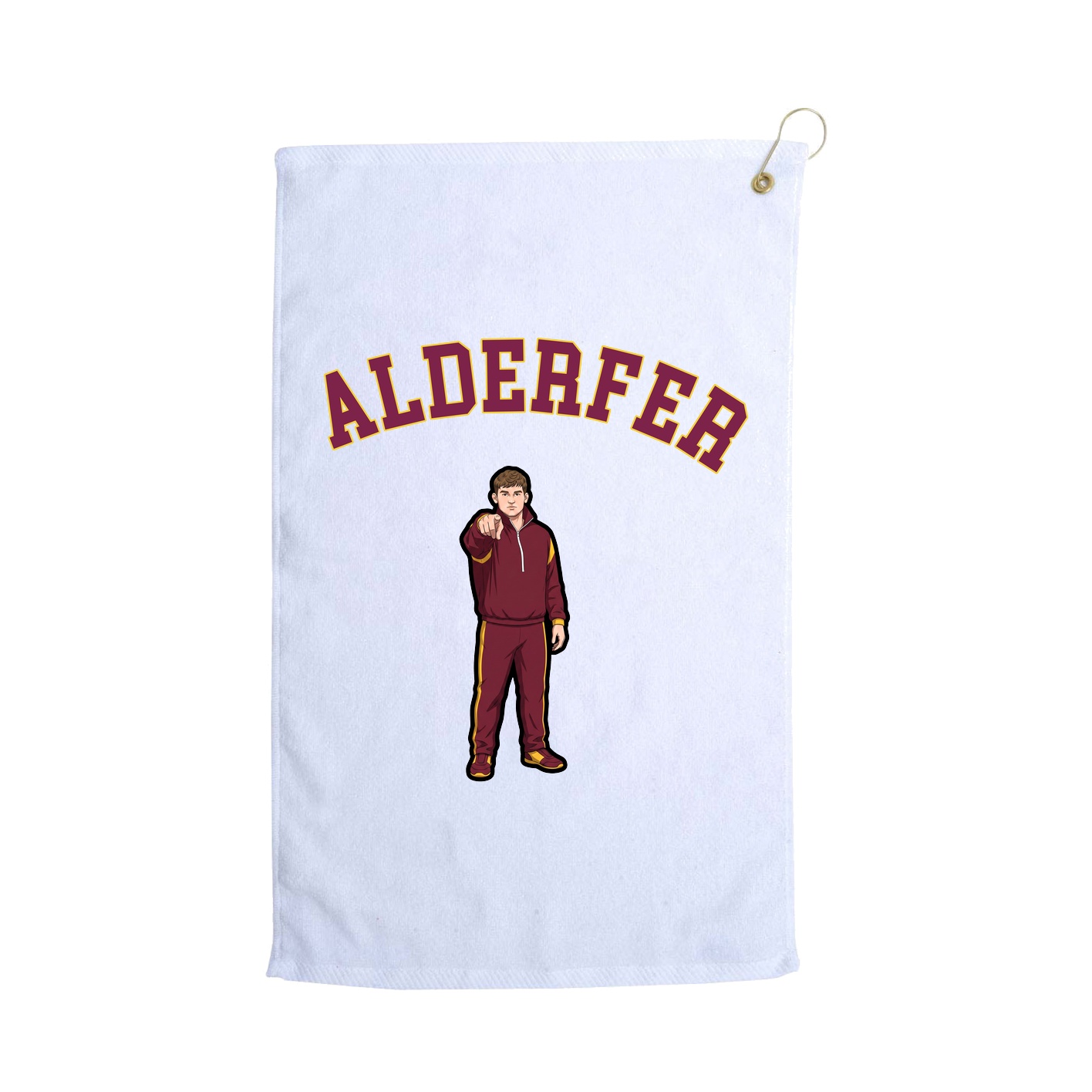 Golf Towel — Shirsey Arch in White