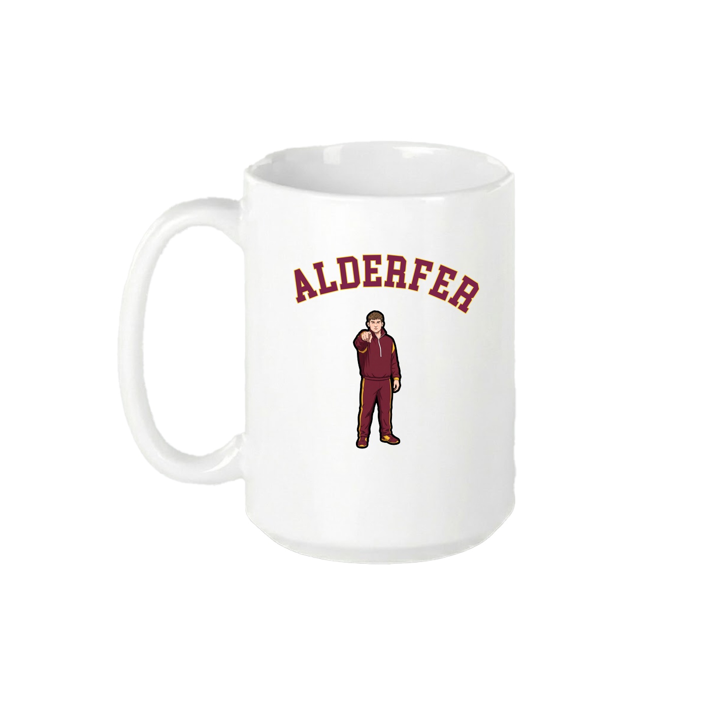 15oz Coffee Mug — Shirsey Arch in White