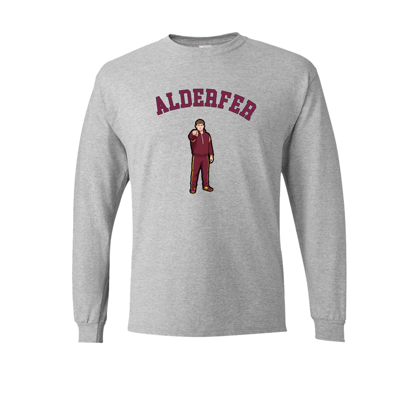 Long Sleeve Tee — Shirsey Arch in Grey