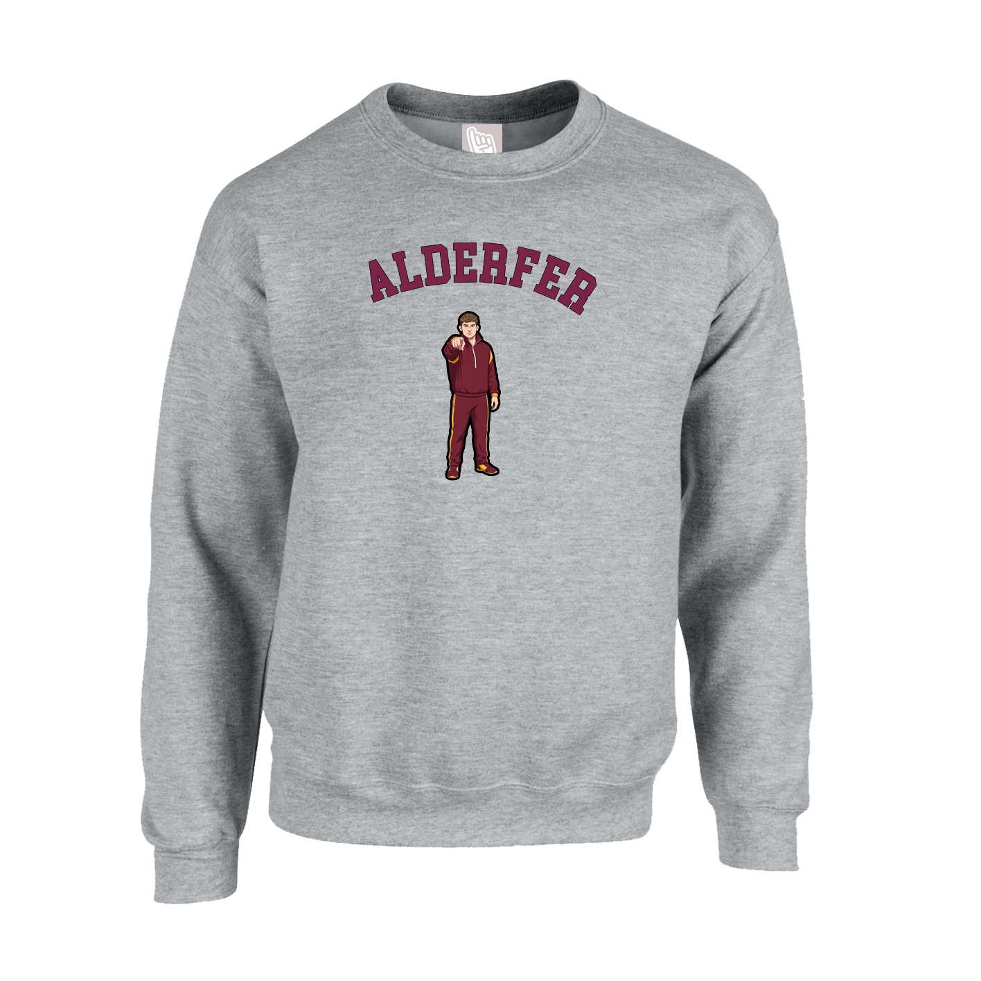 Fleece Crew — Shirsey Arch in Grey