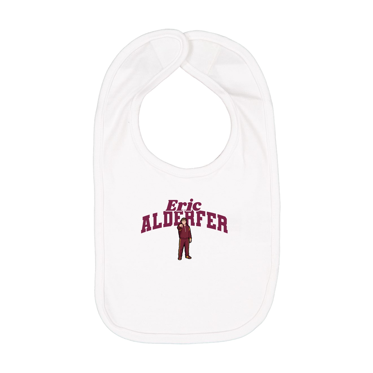Infant Bib — Signature Arch in White