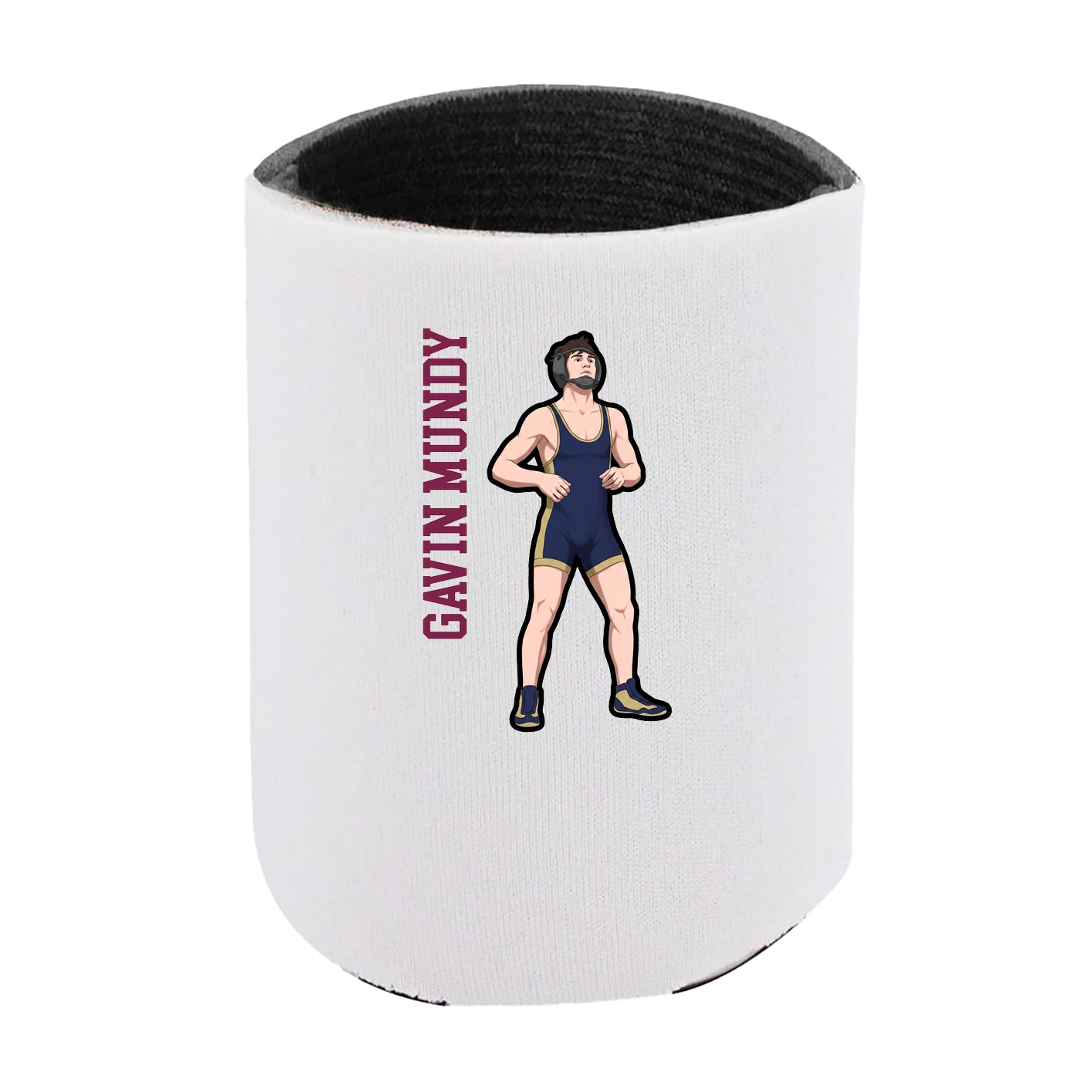 Can Holder — Name Vertical in White
