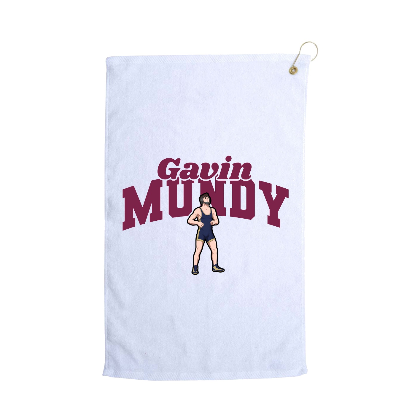 Golf Towel — Signature Arch in White