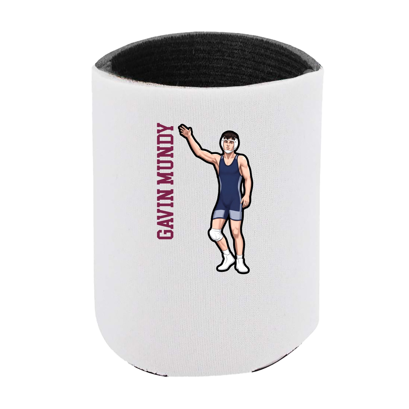 Can Holder — Name Vertical in White