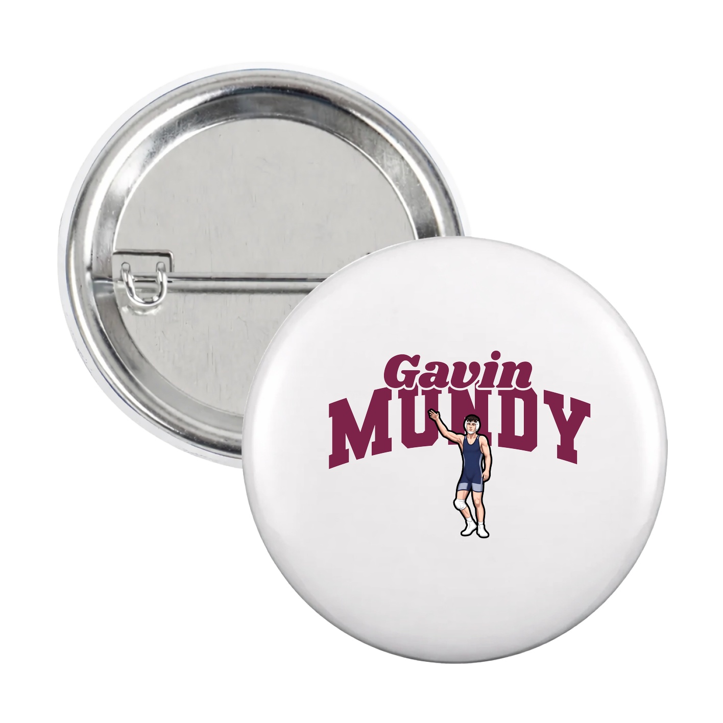 Game Day Button — Signature Arch in White