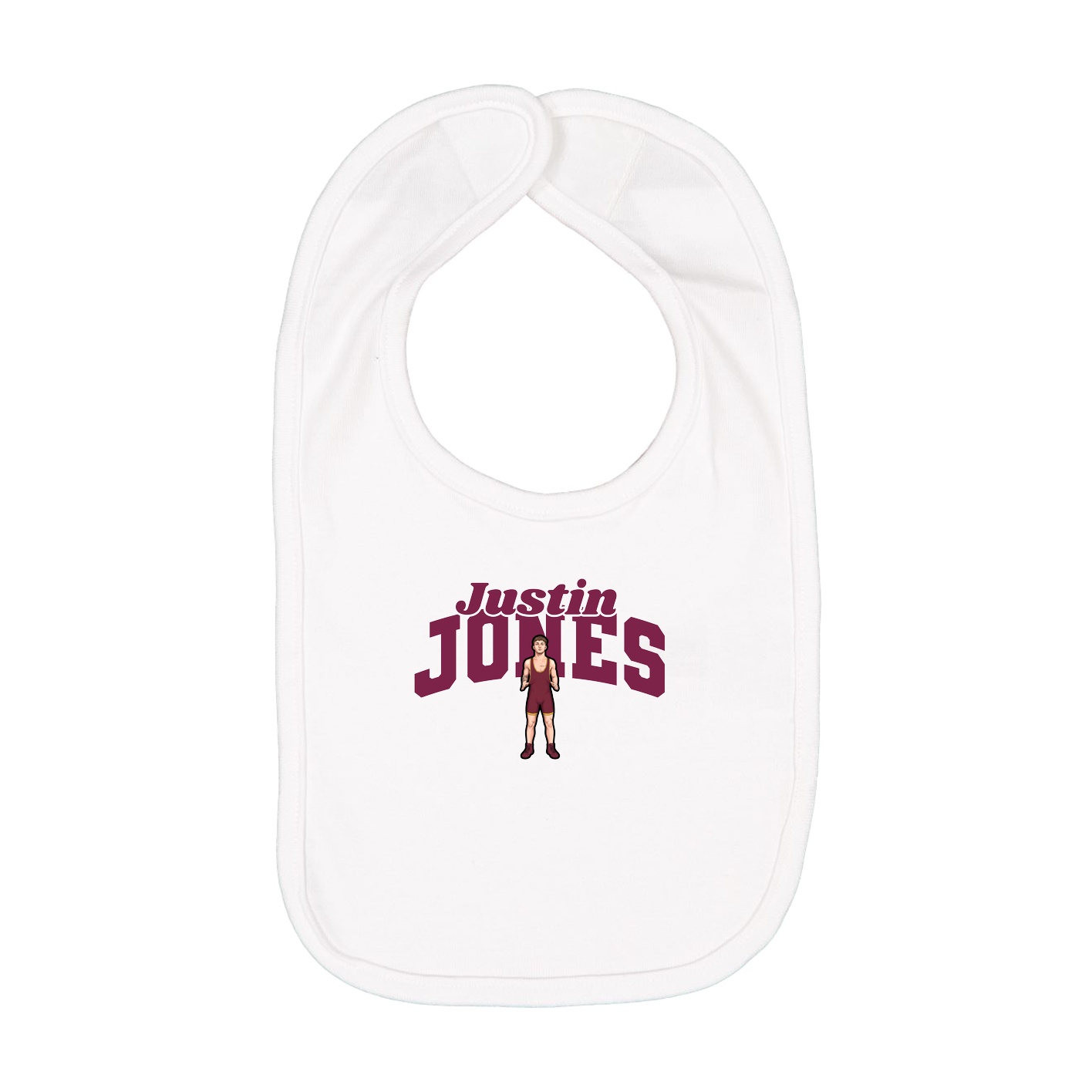 Infant Bib — Signature Arch in White