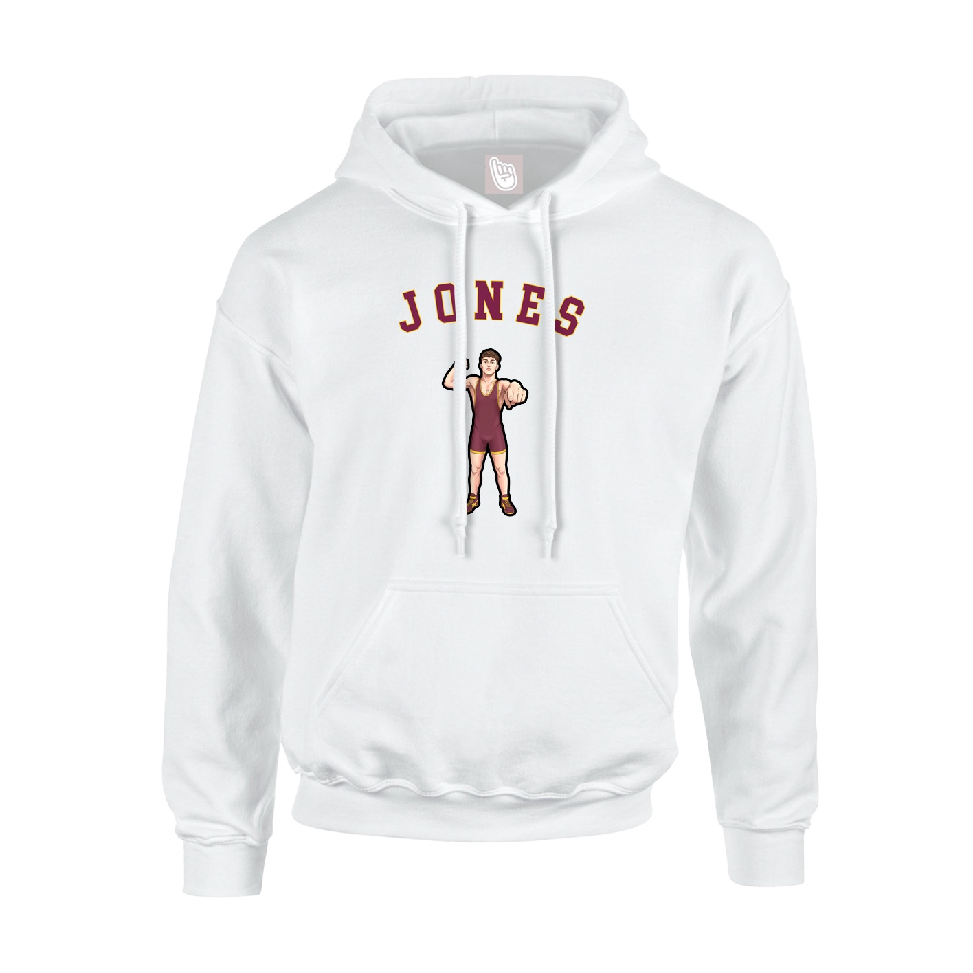 Youth Hoodie — Shirsey Arch in White