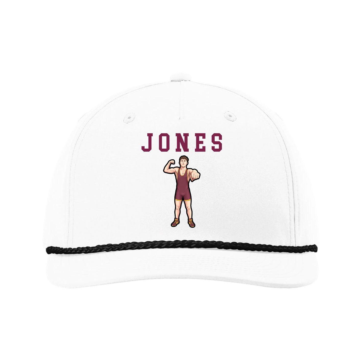 Five-Panel Classic Rope Cap — Shirsey in White