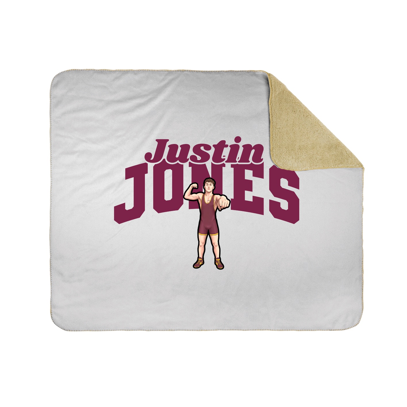 Throw Blanket — Signature Arch in White