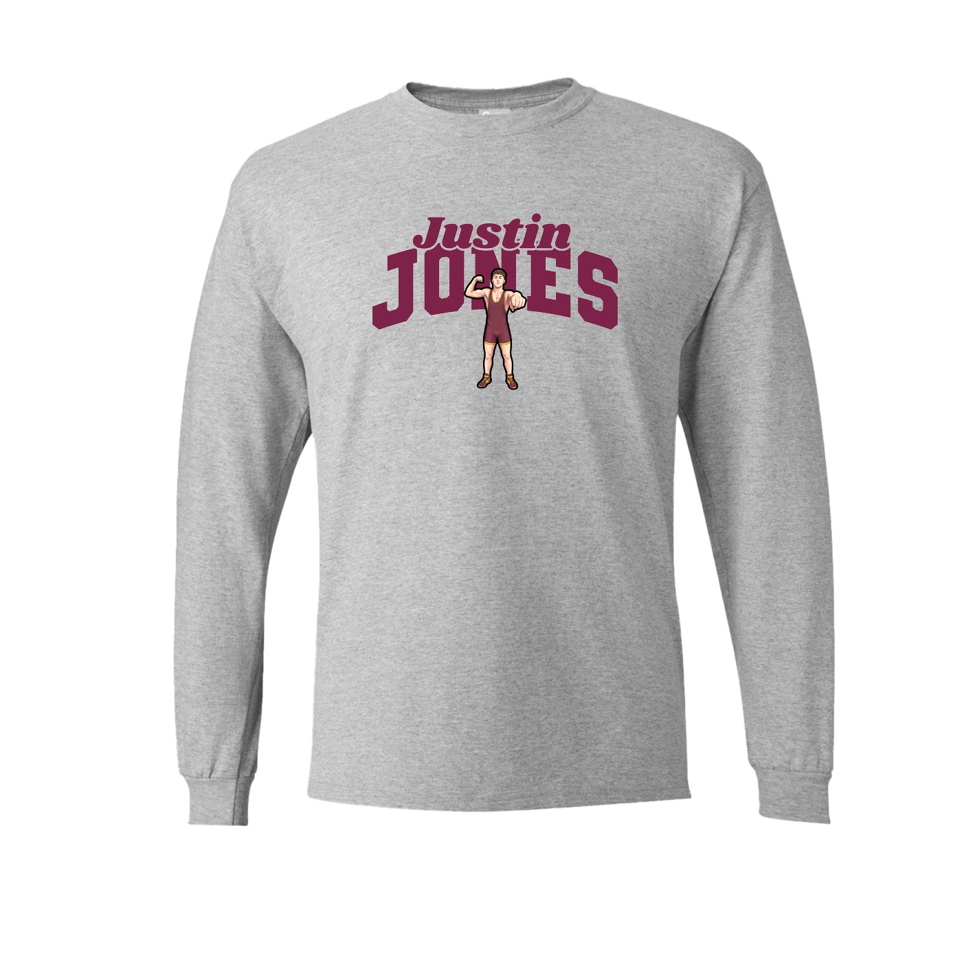 Long Sleeve Tee — Signature Arch in Grey