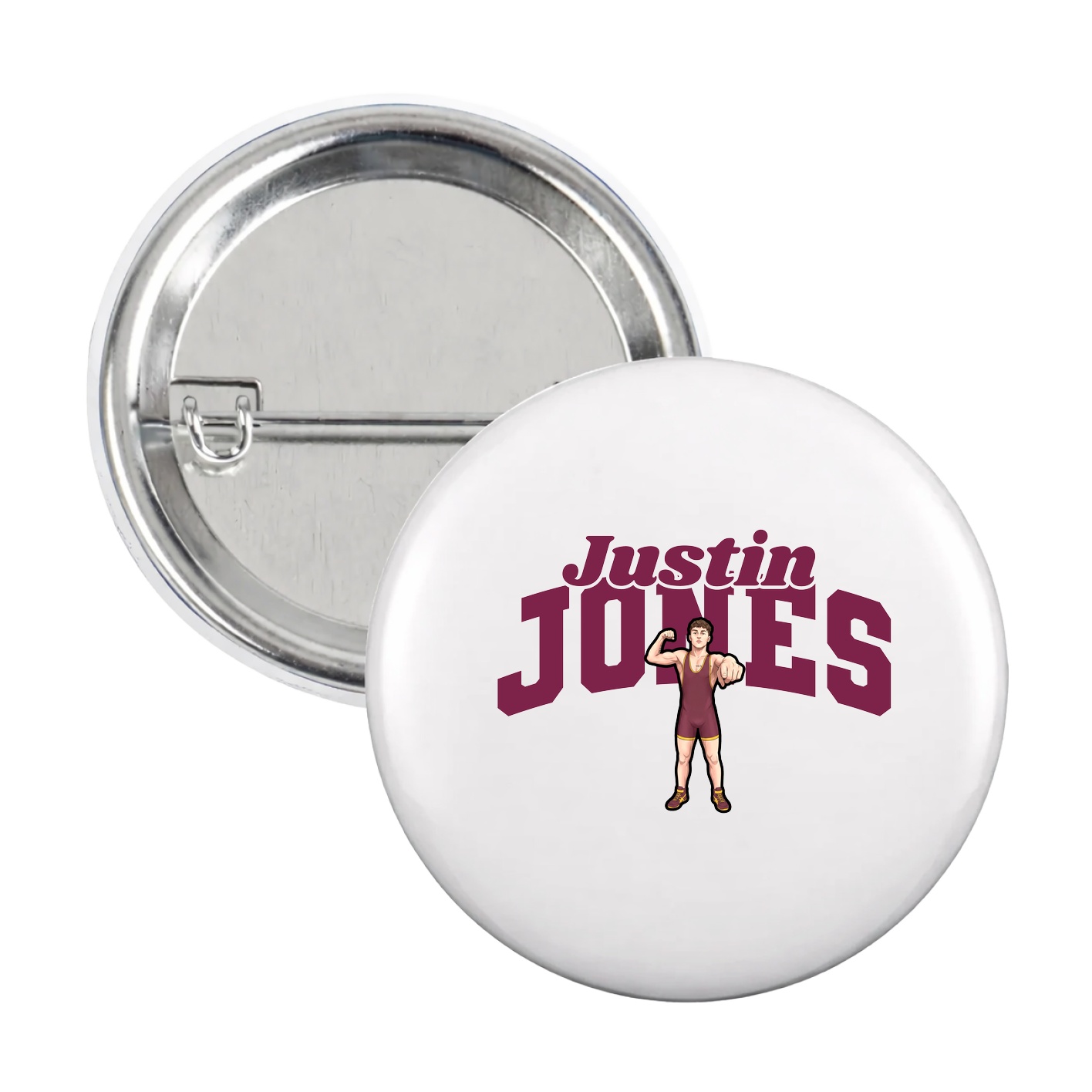 Game Day Button — Signature Arch in White