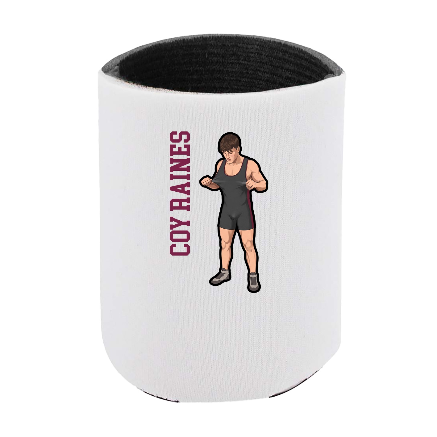 Can Holder — Name Vertical in White