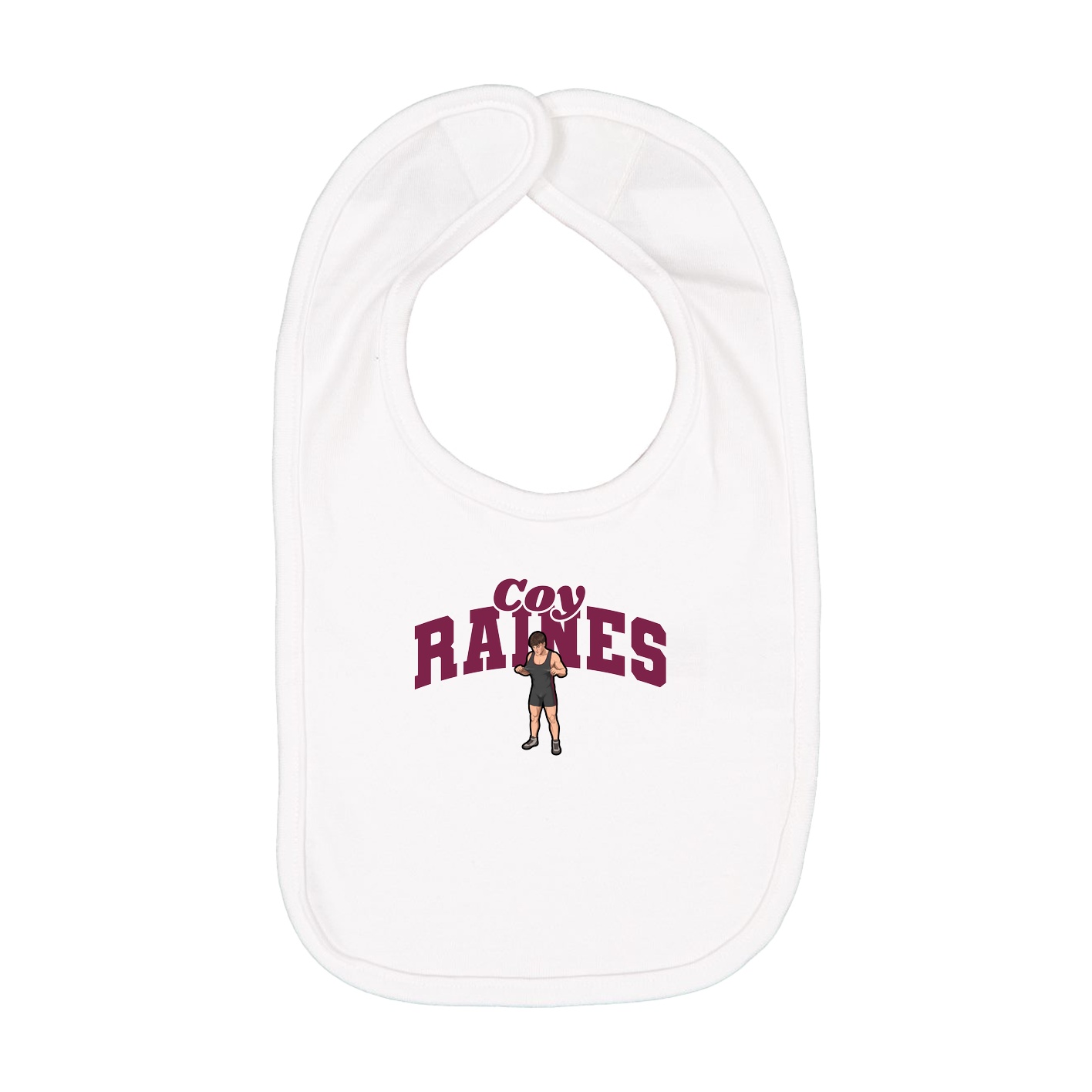 Infant Bib — Signature Arch in White
