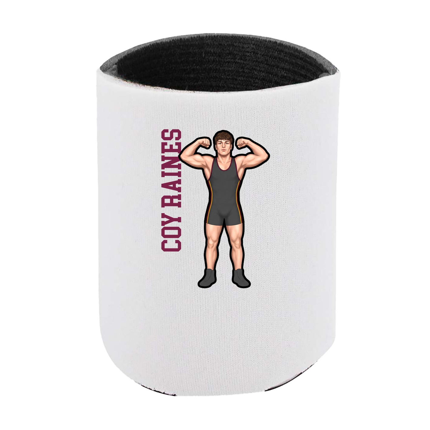 Can Holder — Name Vertical in White