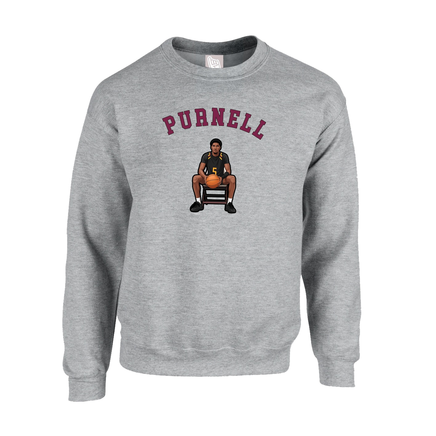 Fleece Crew — Shirsey Arch in Grey