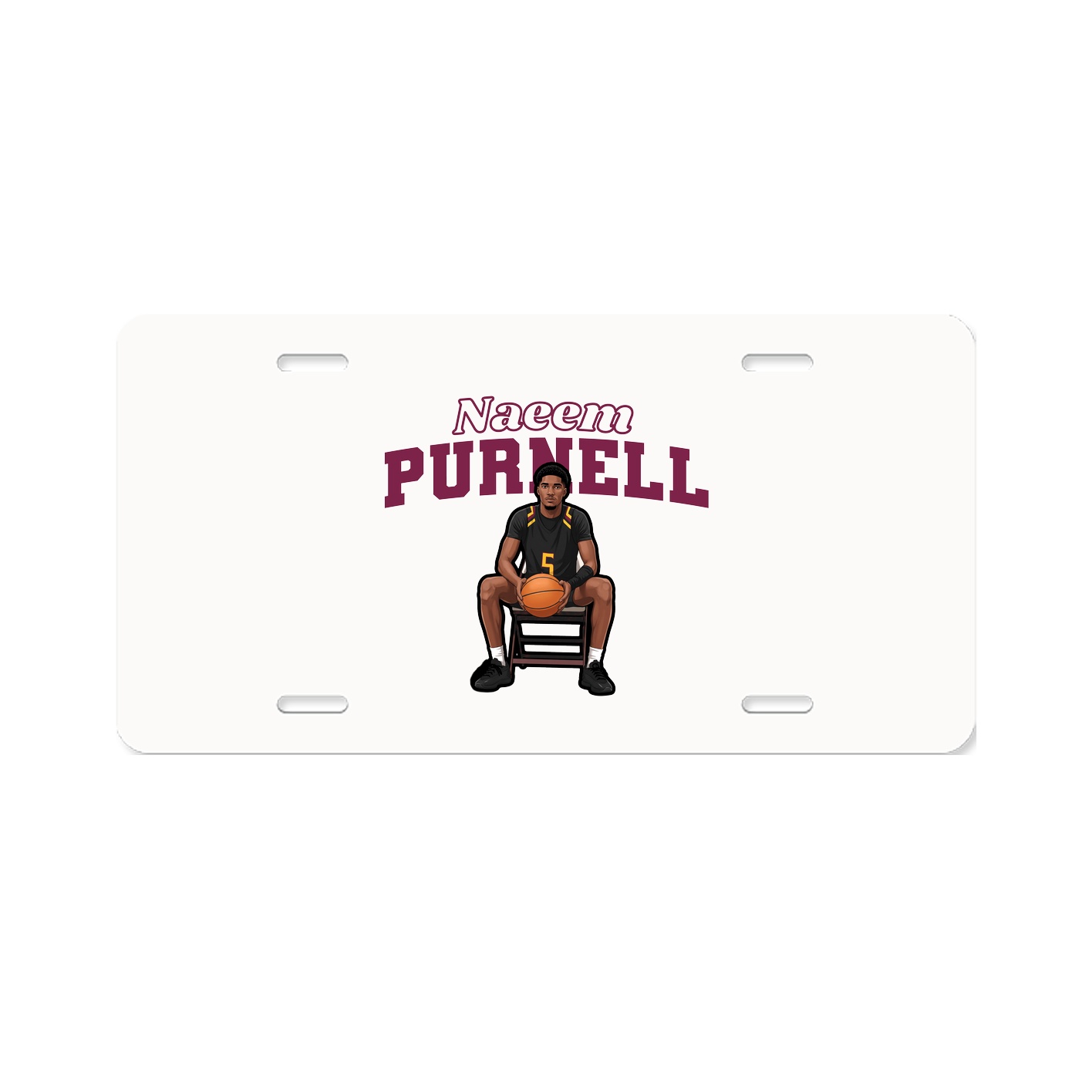 License Plate — Name Arch in Classic
