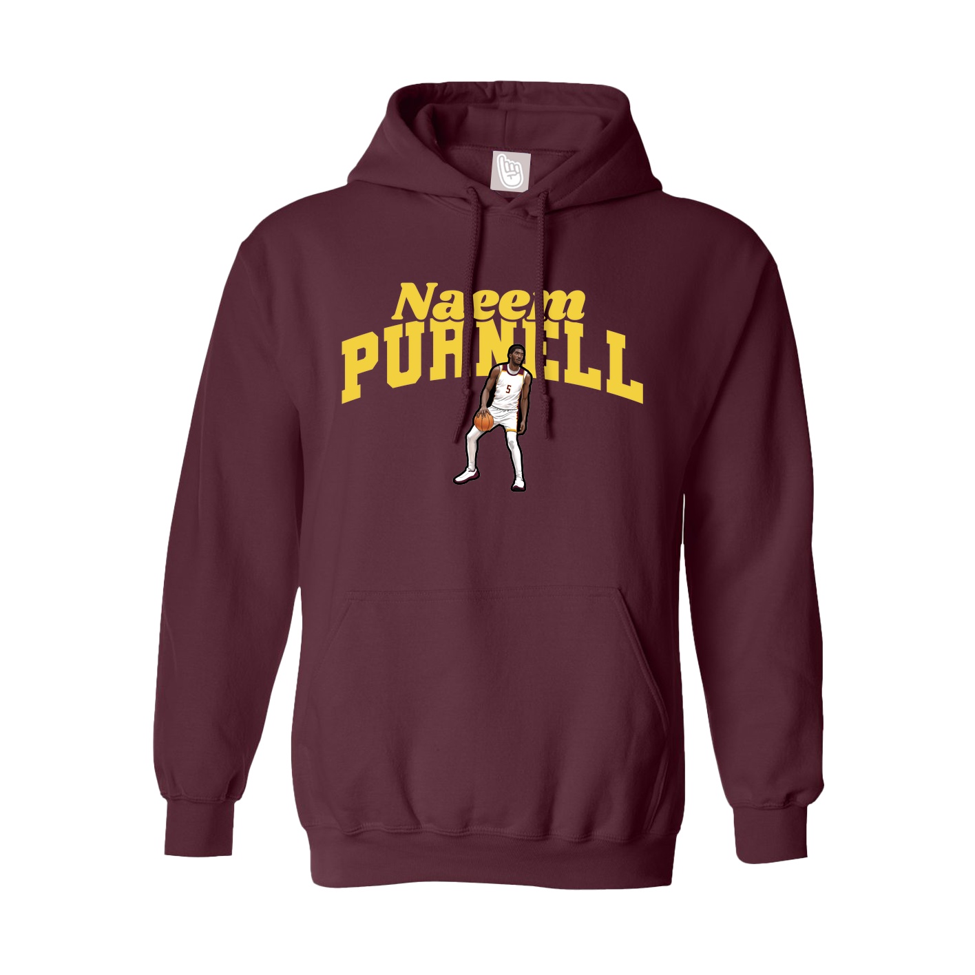 Hoodie — Signature Arch in Maroon
