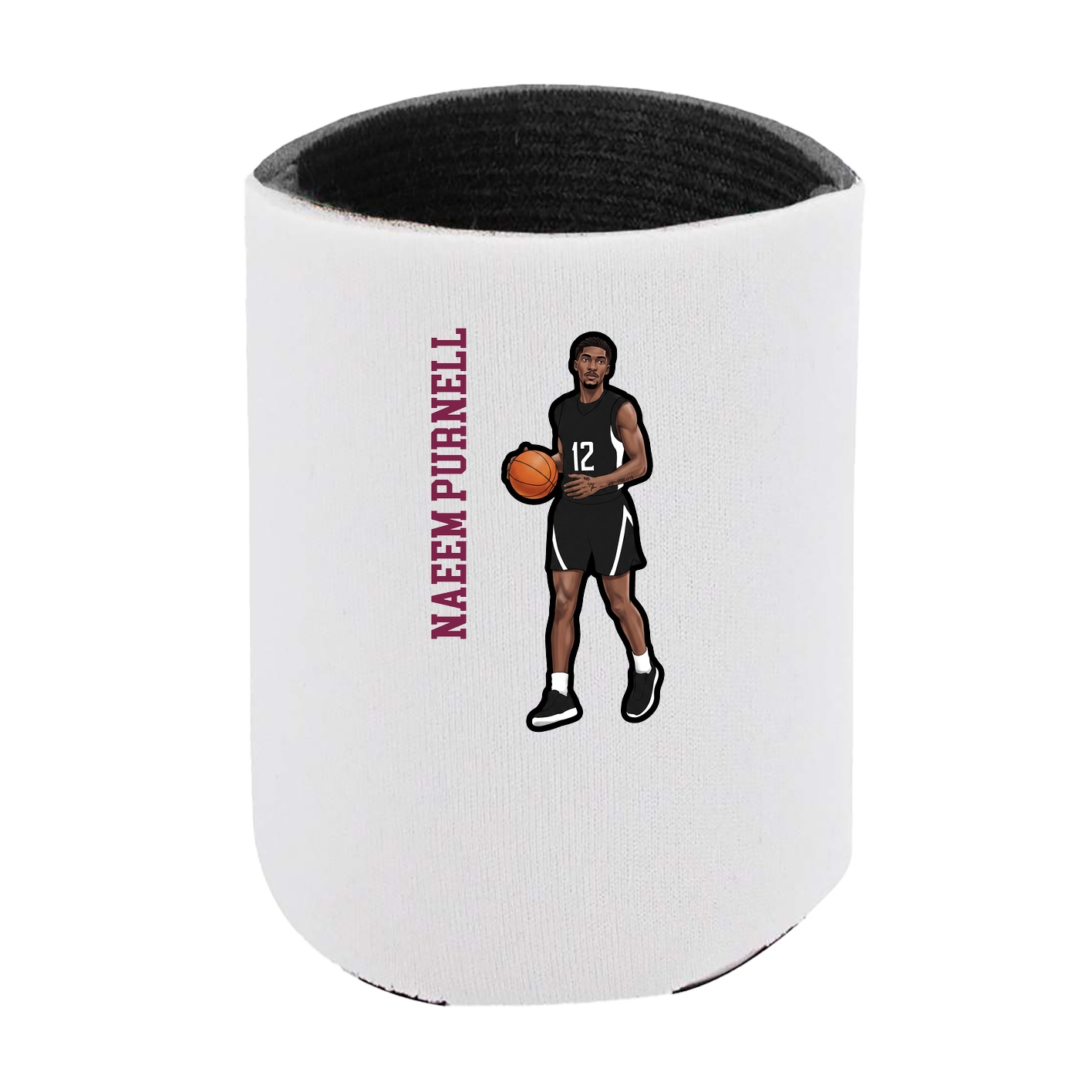 Can Holder — Name Vertical in White