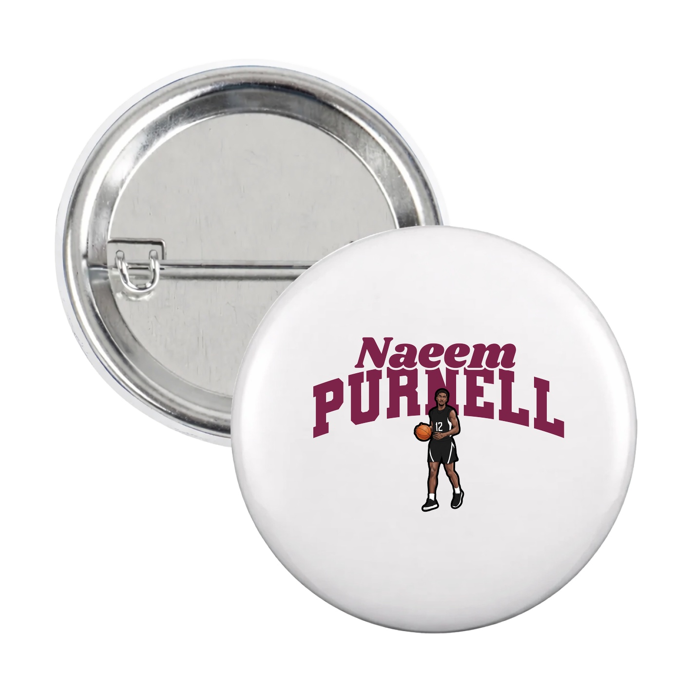 Game Day Button — Signature Arch in White