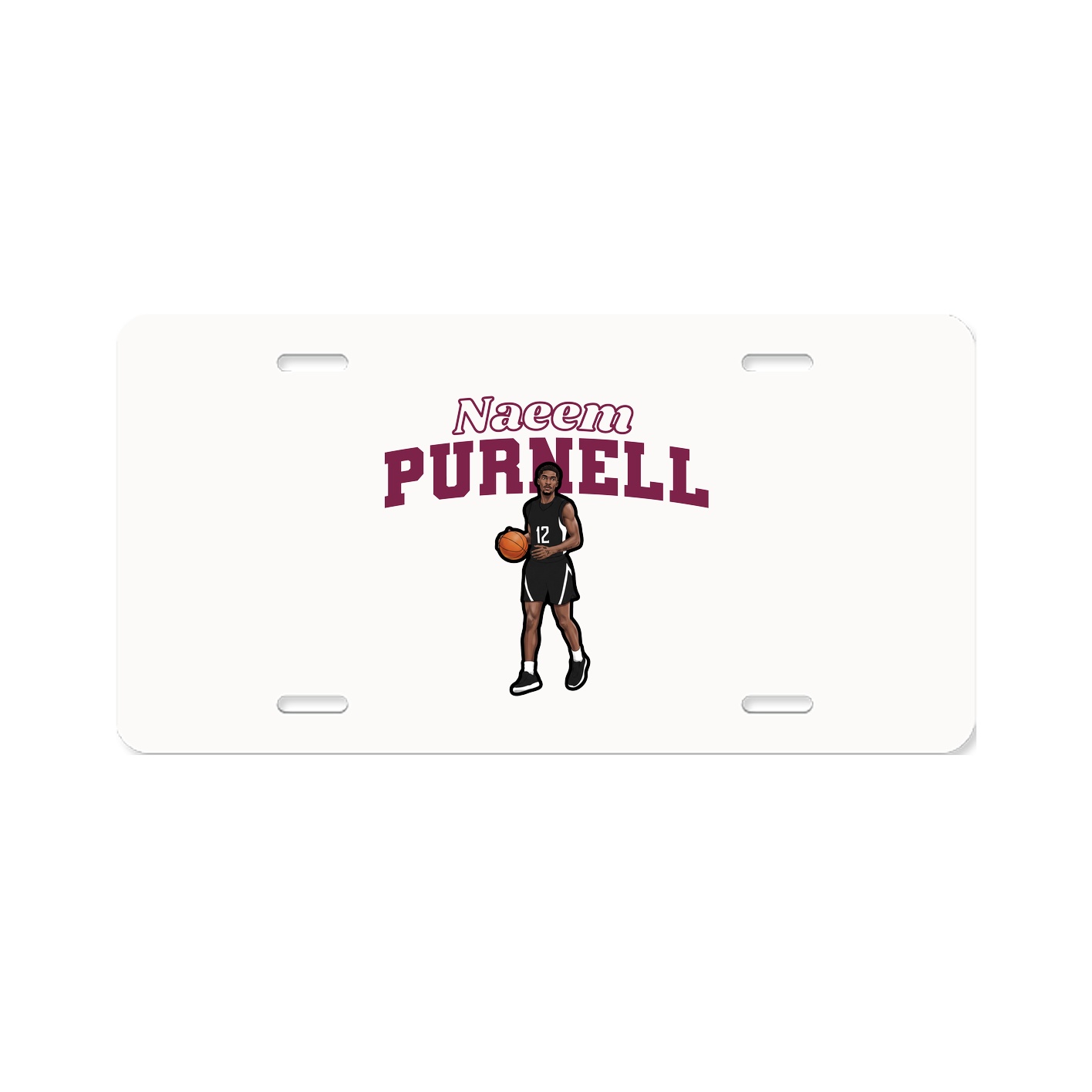 License Plate — Name Arch in Classic