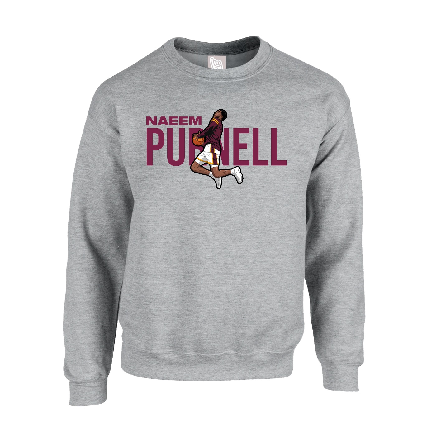 Fleece Crew — Player Name in Grey
