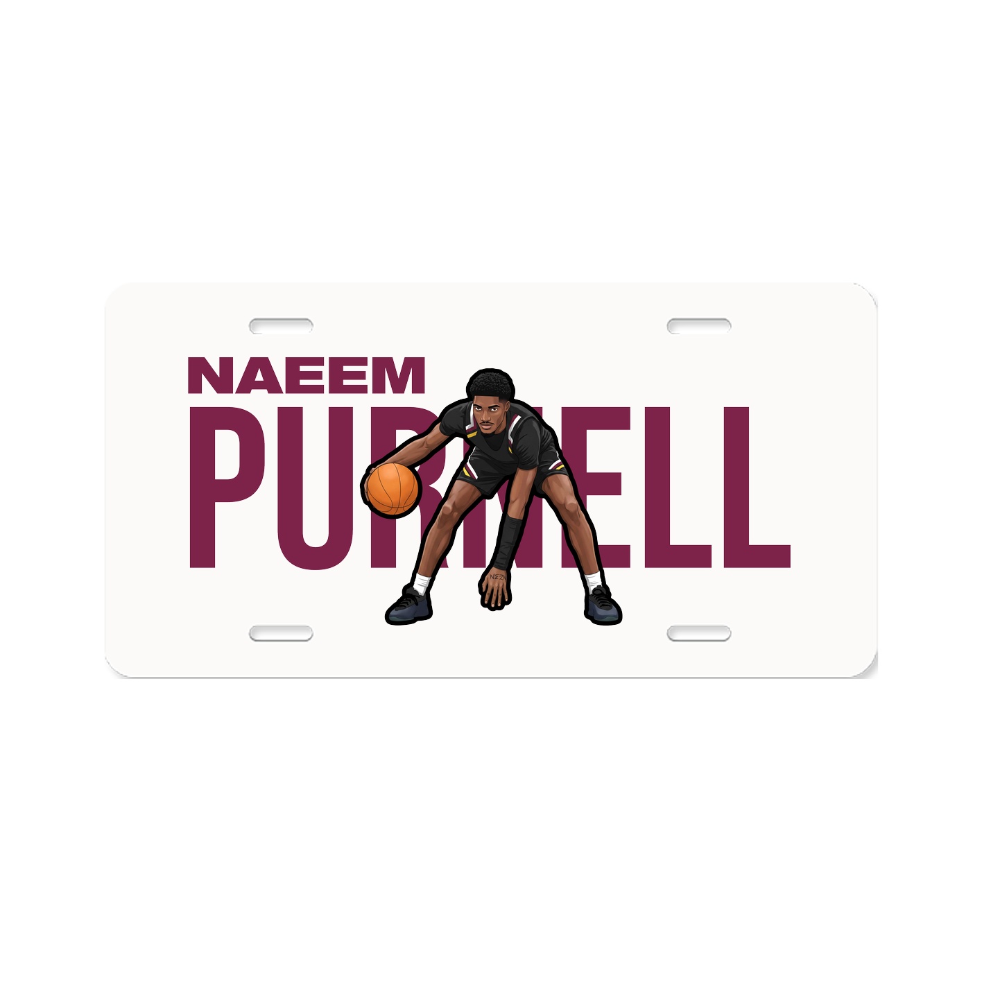 License Plate — Player Name in Classic