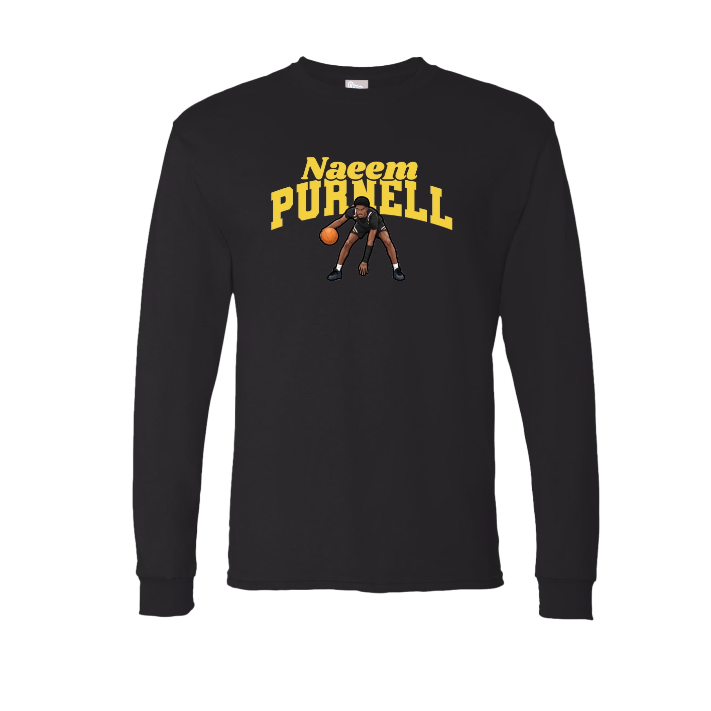 Long Sleeve Tee — Signature Arch in Black