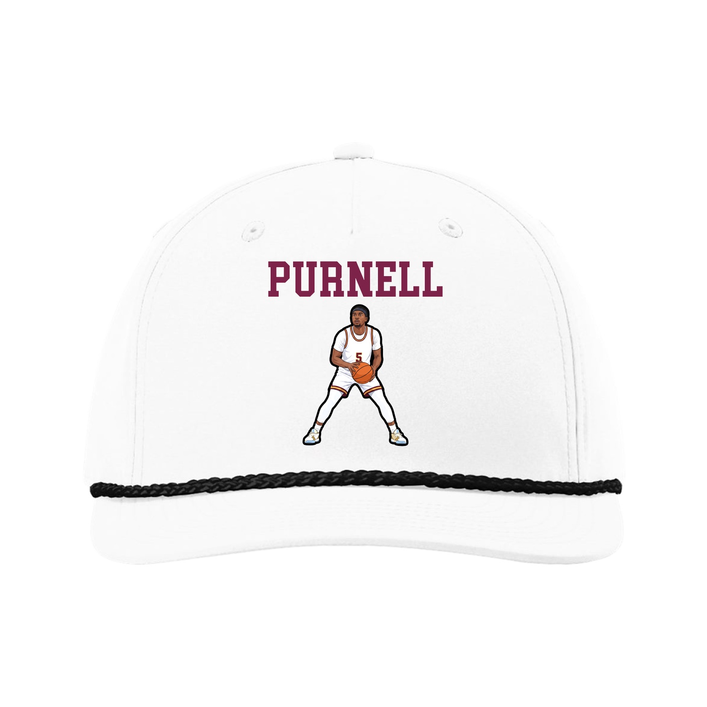 Five-Panel Classic Rope Cap — Shirsey in White