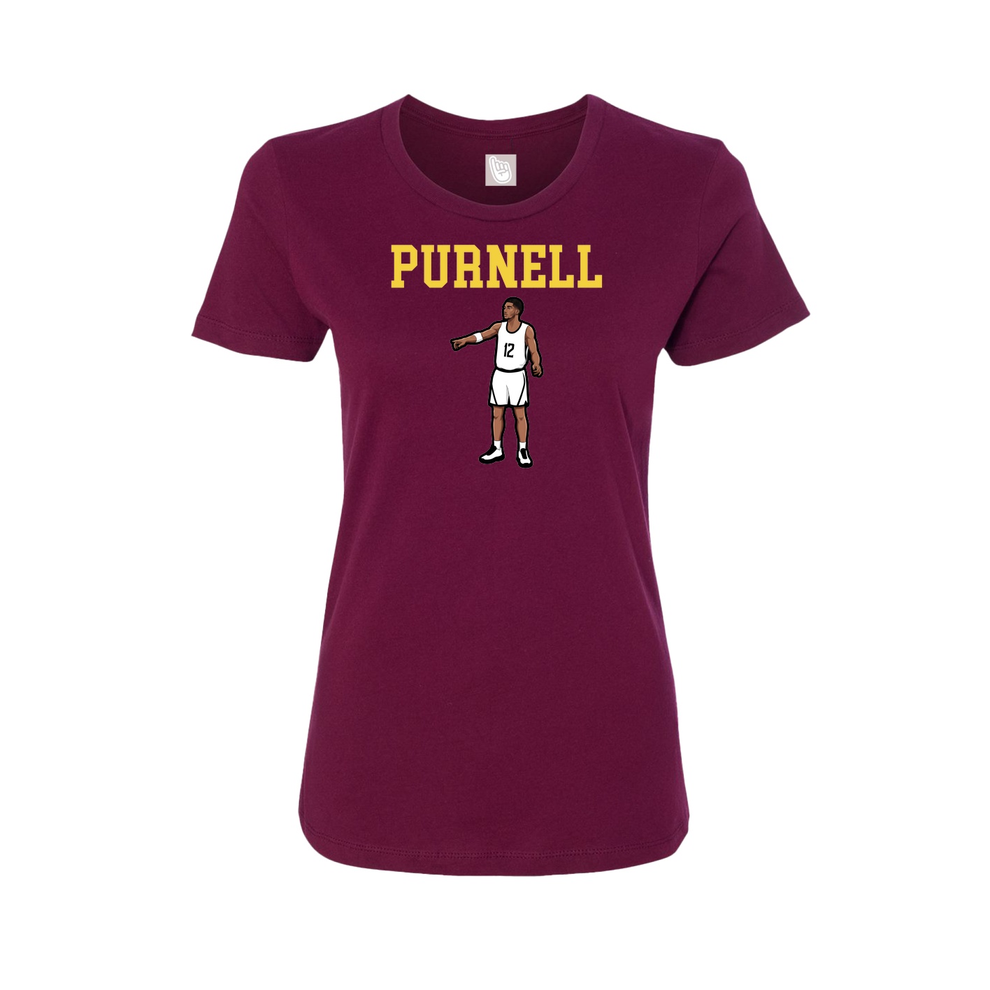 Fitted Women's Tee — Shirsey in Maroon
