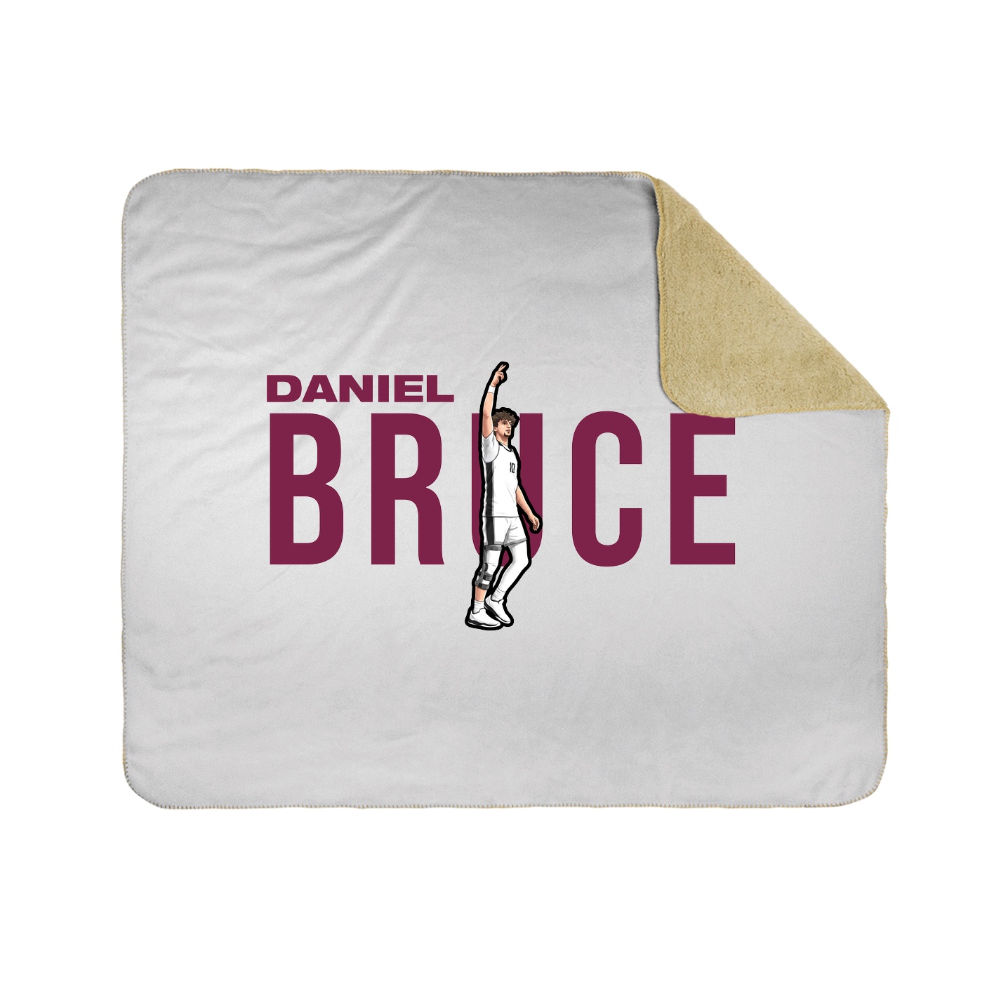 Throw Blanket — Player Name in White