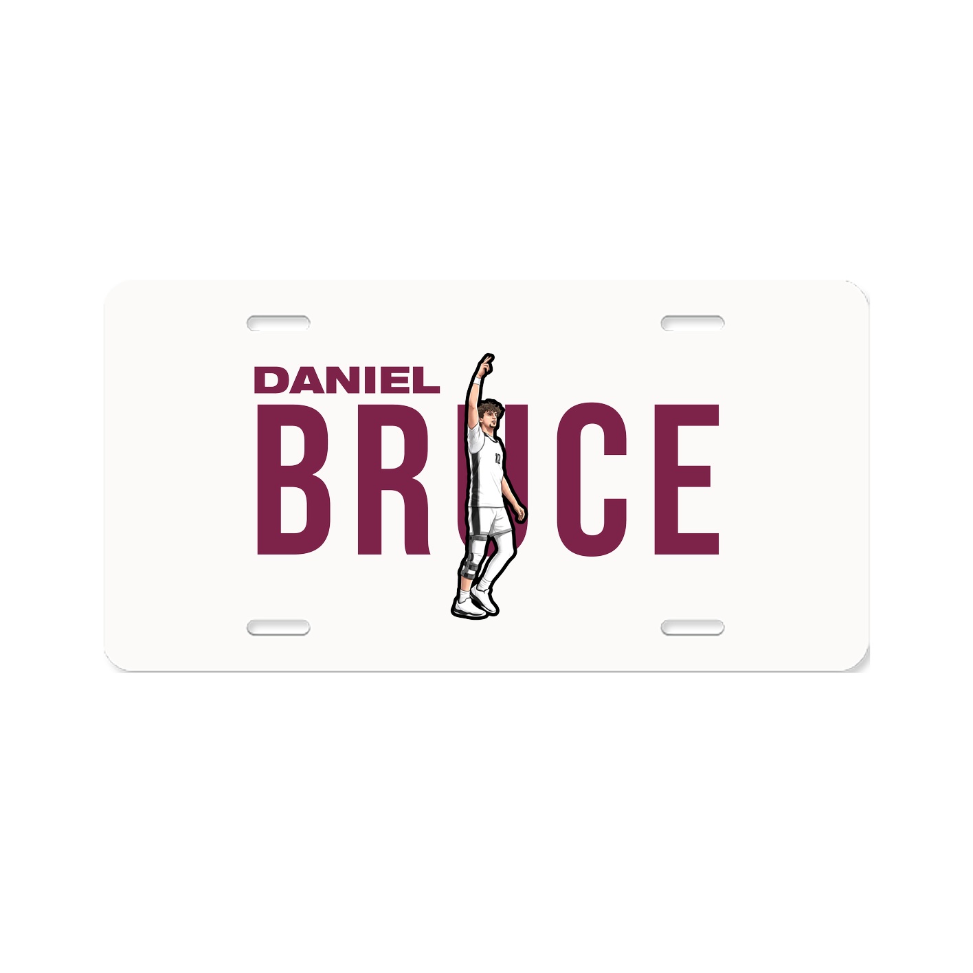 License Plate — Player Name in Classic