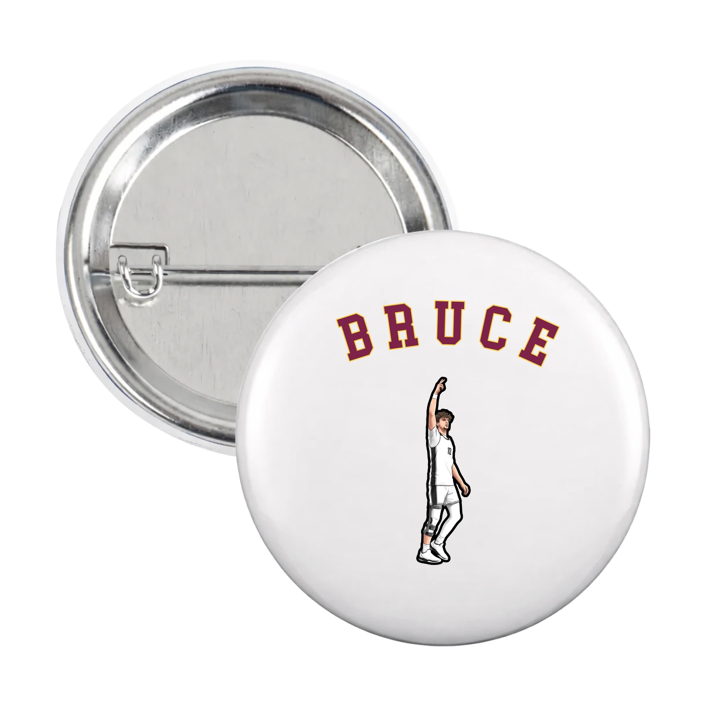 Game Day Button — Shirsey Arch in White