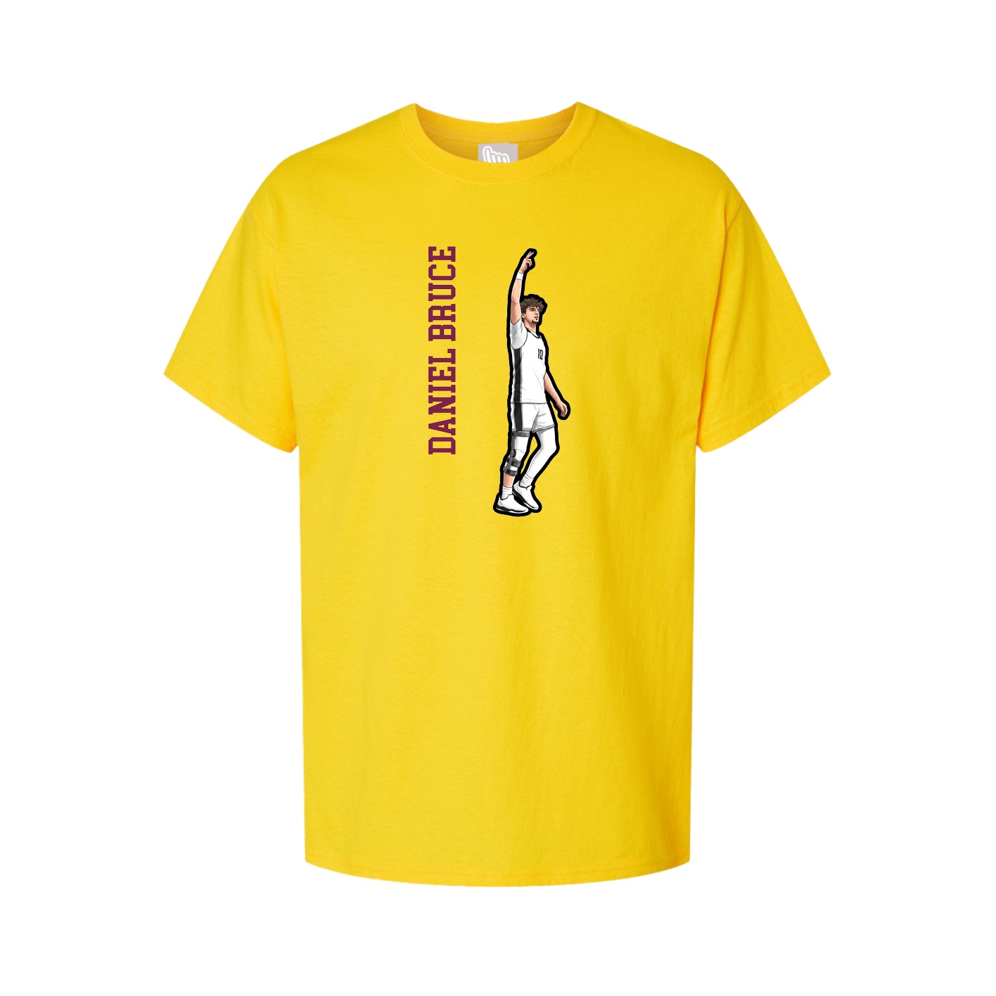 Tee — Name Vertical in Gold