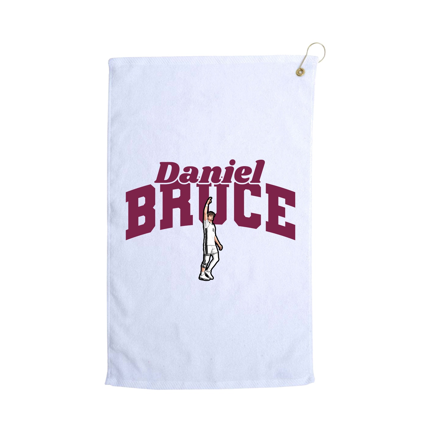Golf Towel — Signature Arch in White