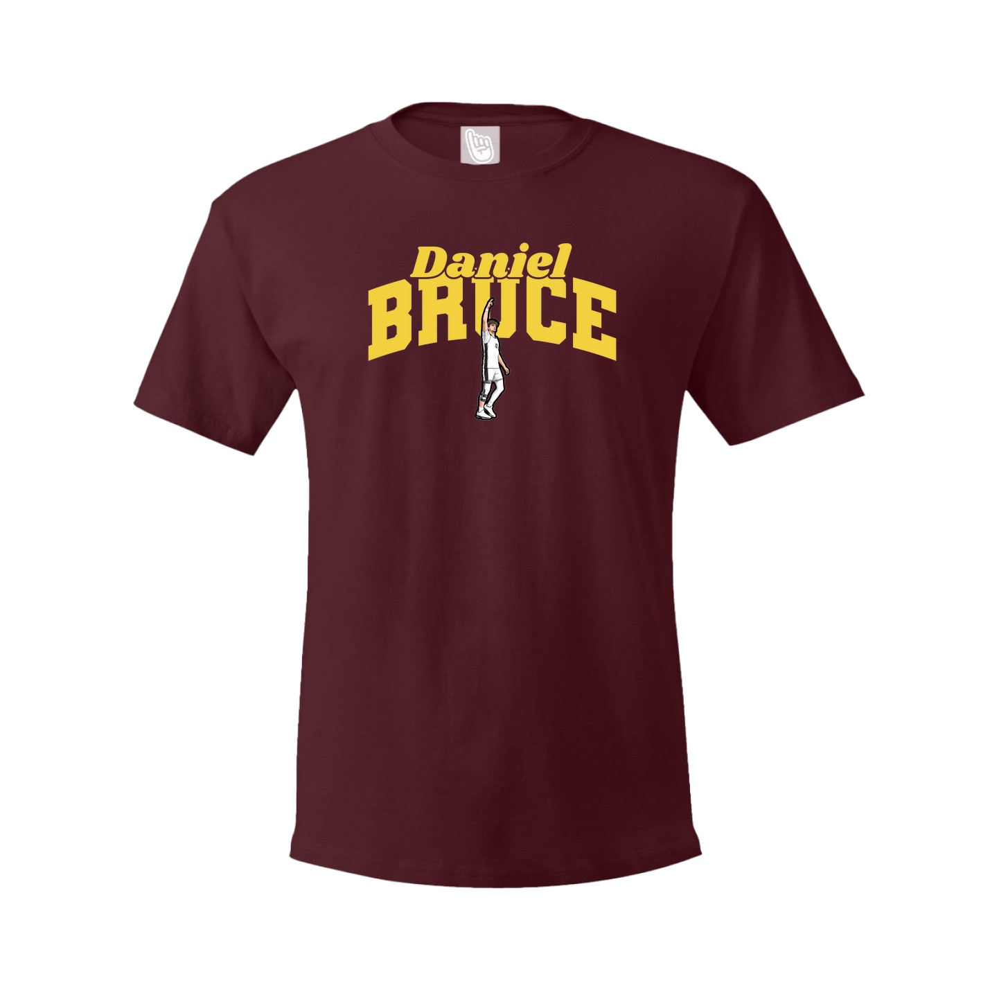 Tee — Signature Arch in Maroon