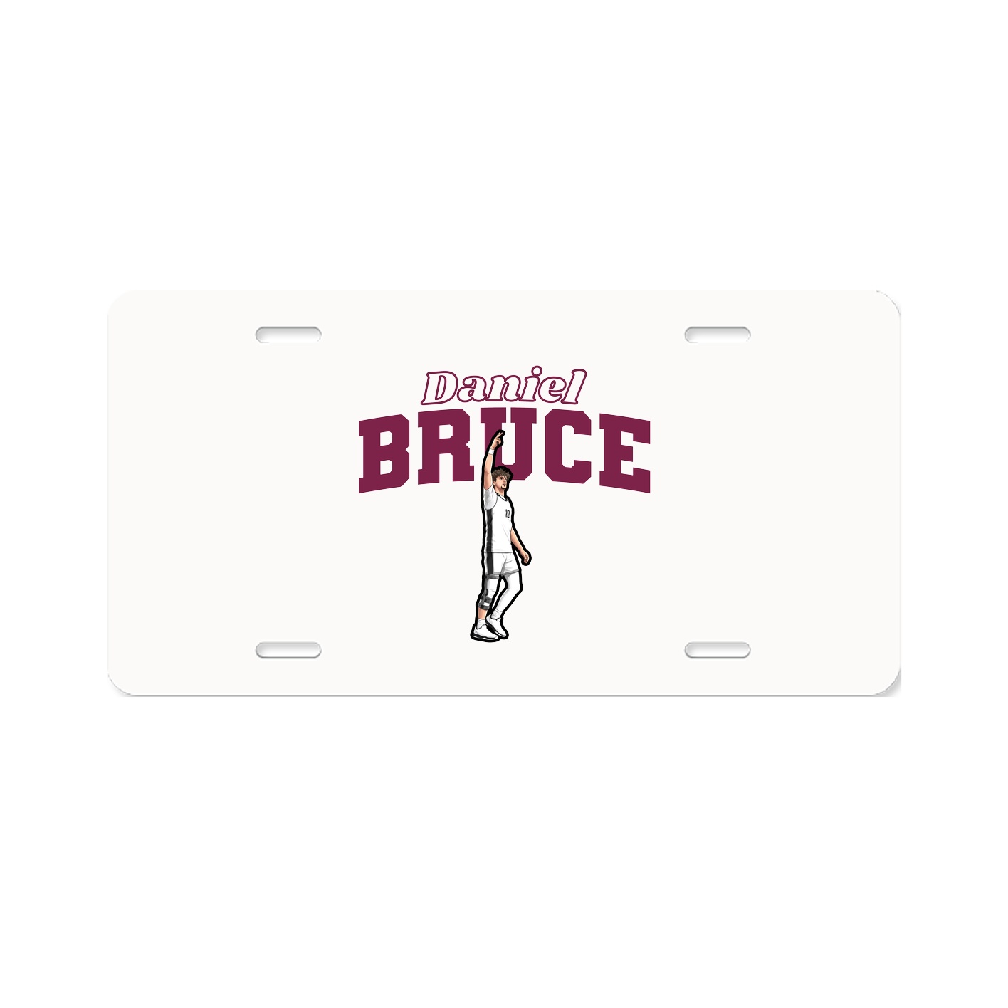 License Plate — Name Arch in Classic