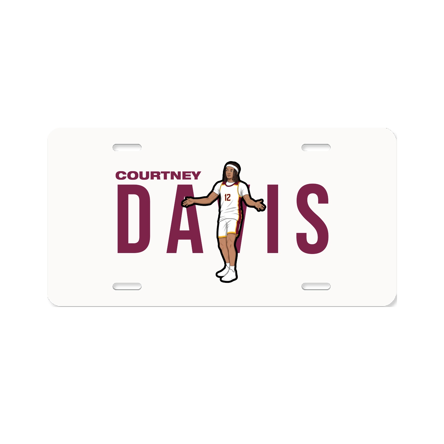 License Plate — Player Name in Classic