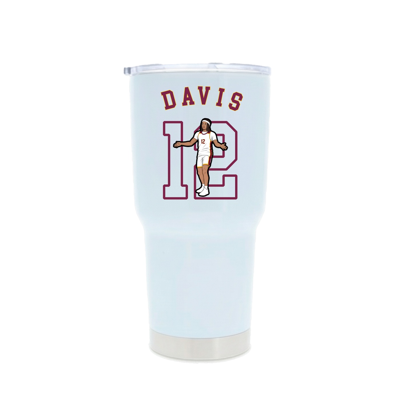 30oz Stainless Steel Tumbler — Shirsey Arch in White