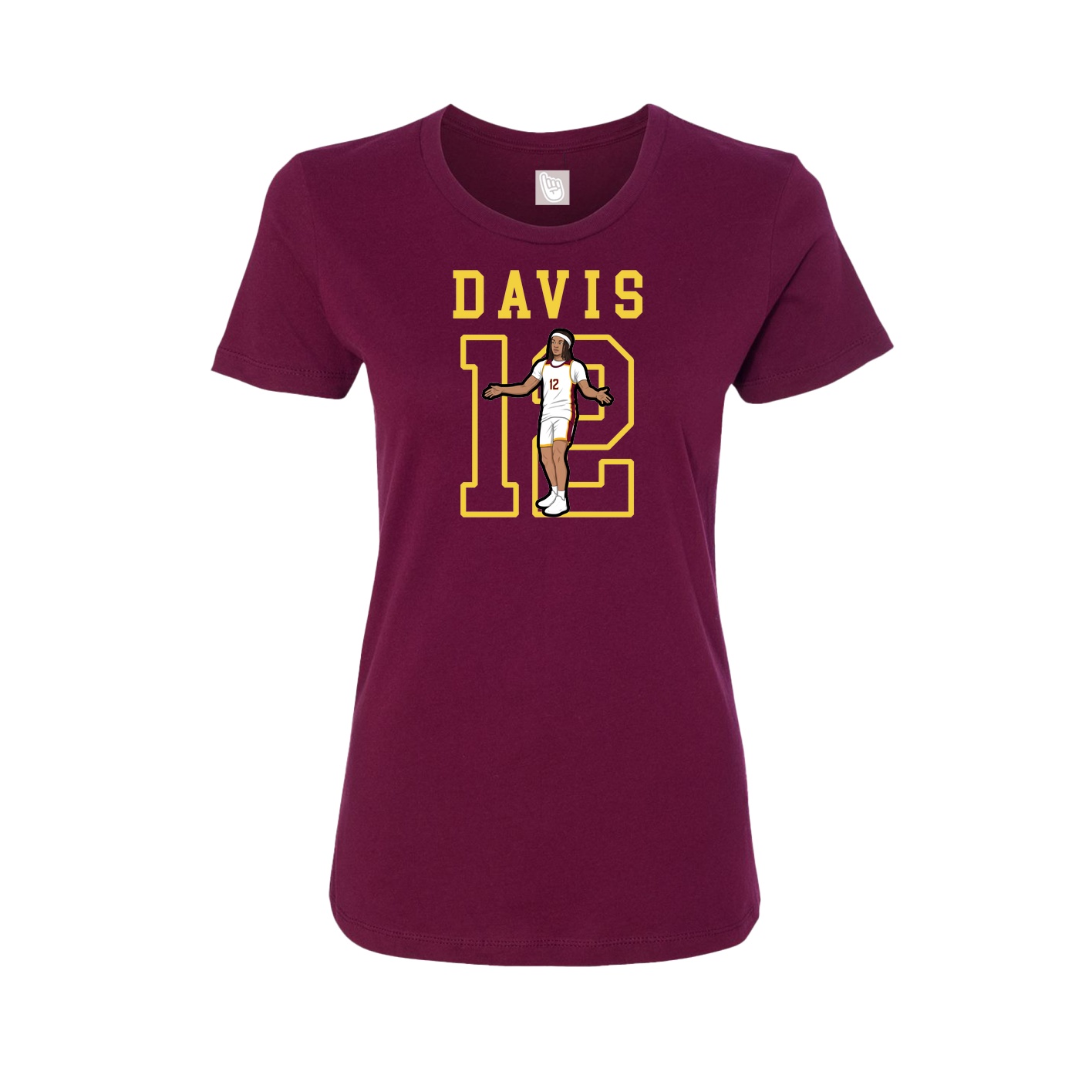 Fitted Women's Tee — Shirsey in Maroon