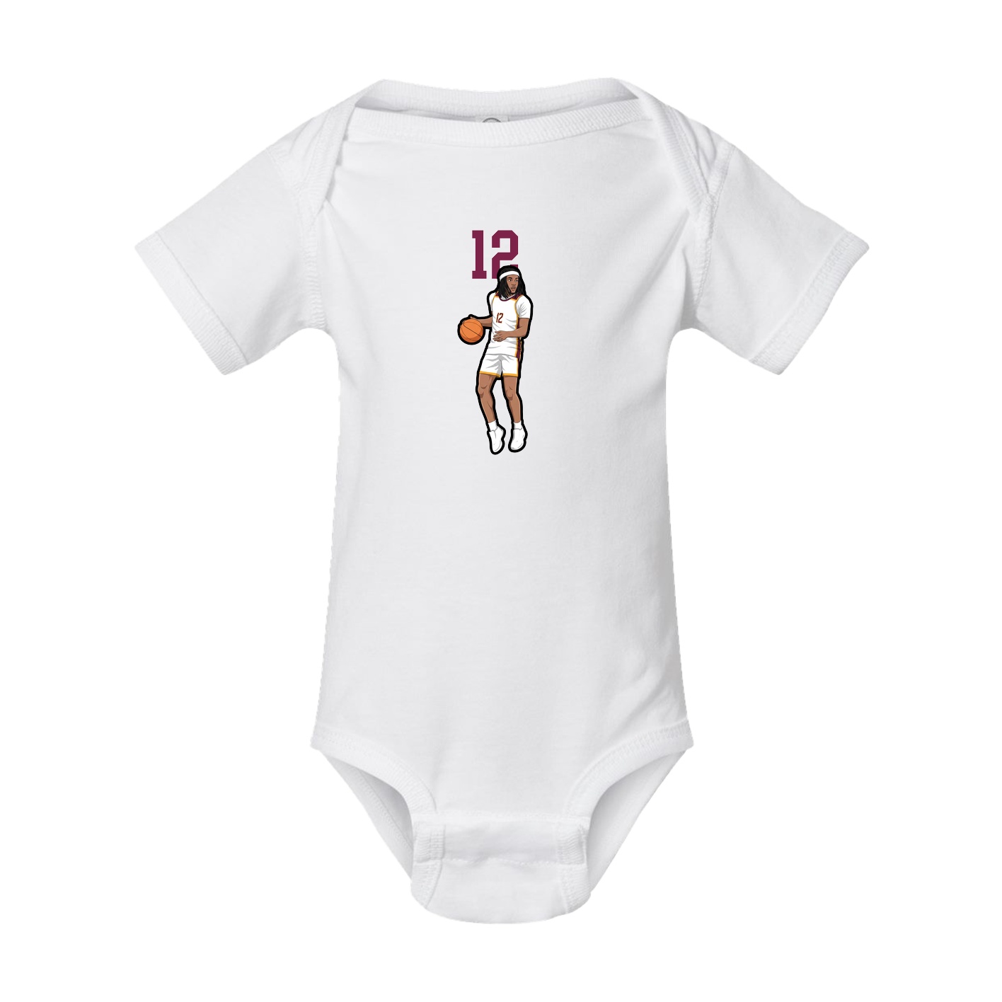 Baby Onesie — Number Top in White