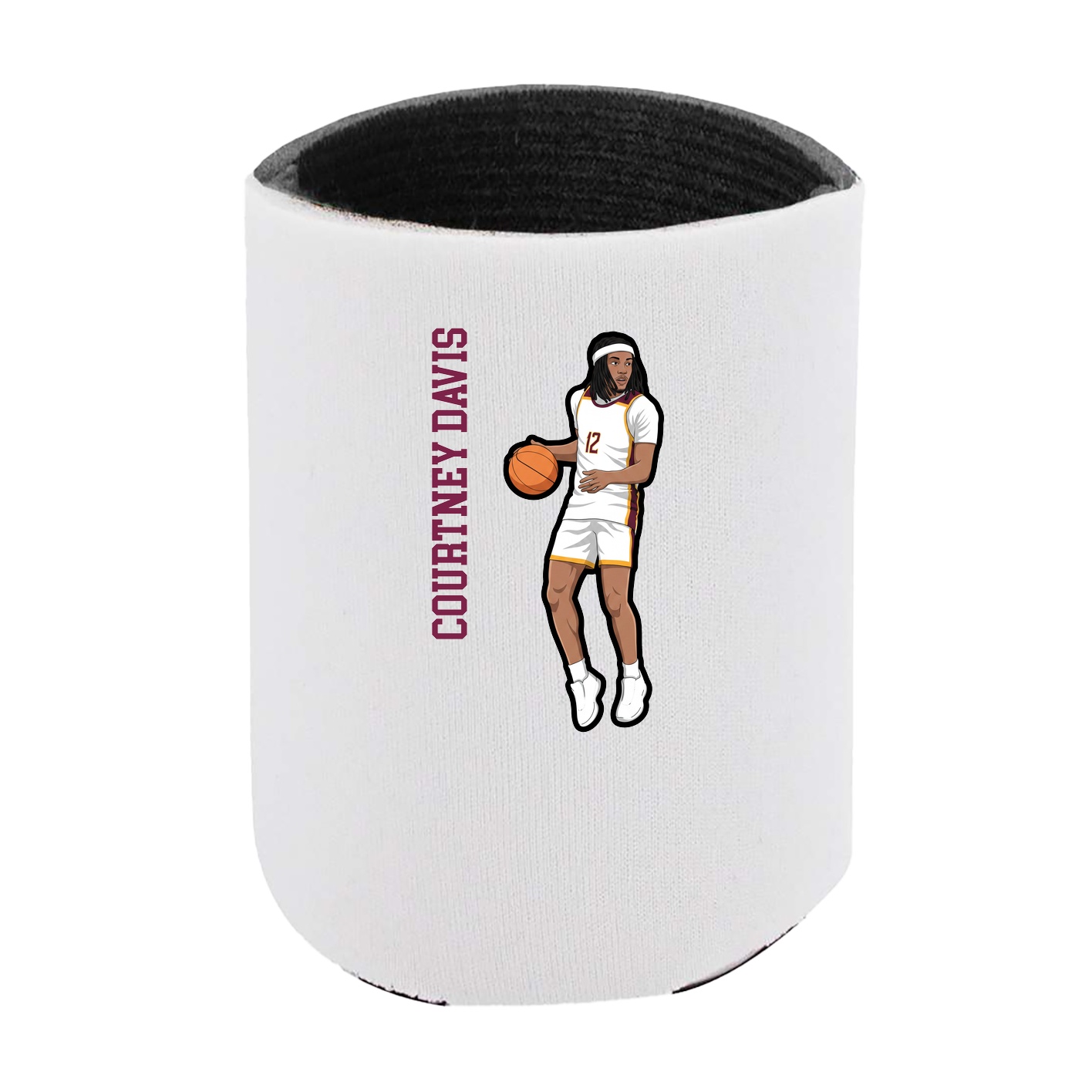 Can Holder — Name Vertical in White