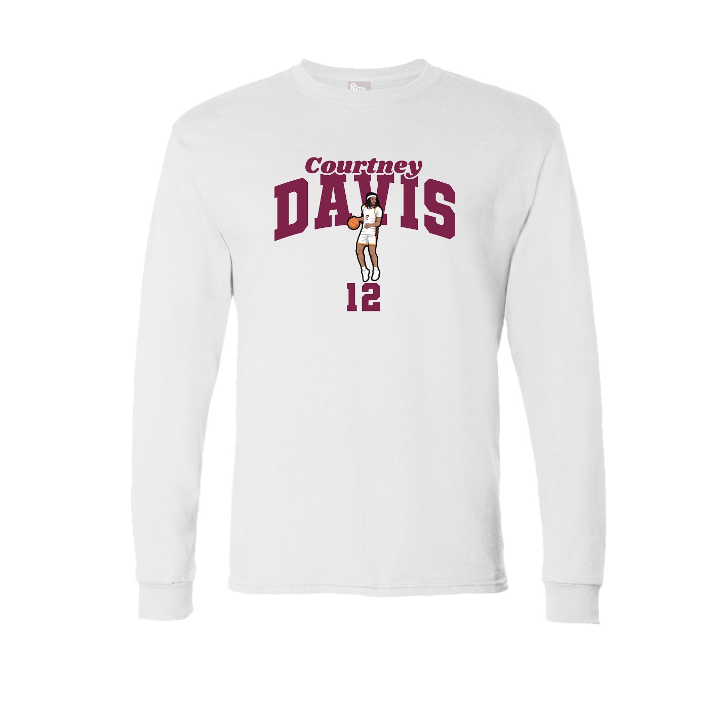 Long Sleeve Tee — Signature Arch in White