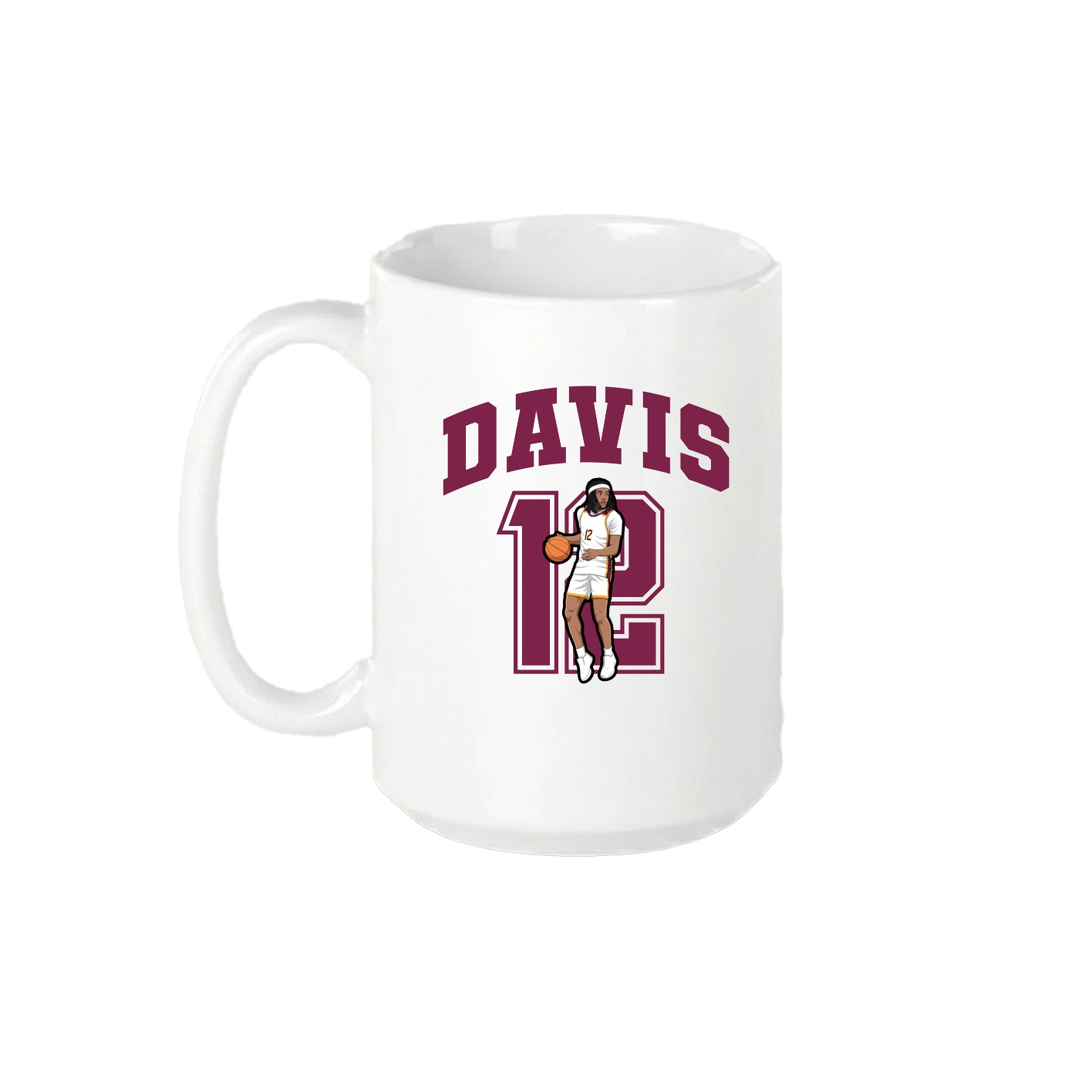 15oz Coffee Mug — Number in White
