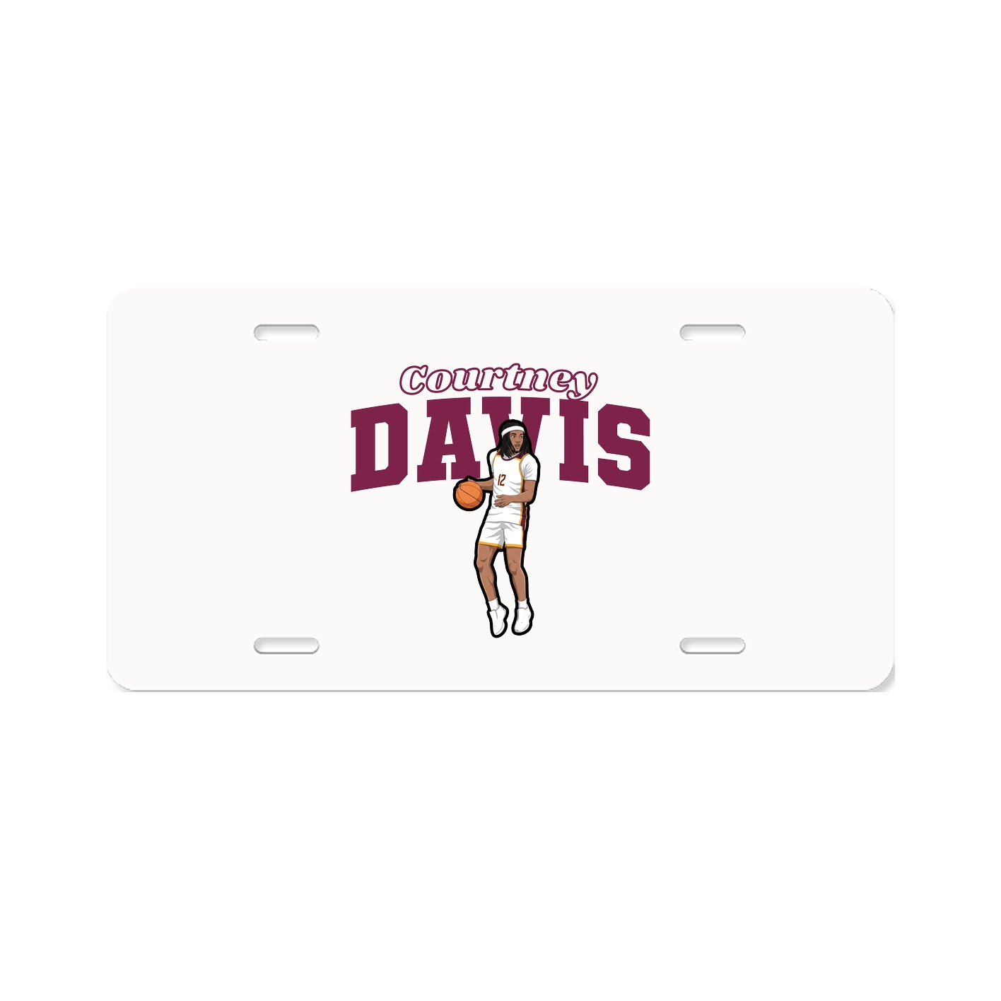 License Plate — Name Arch in Classic