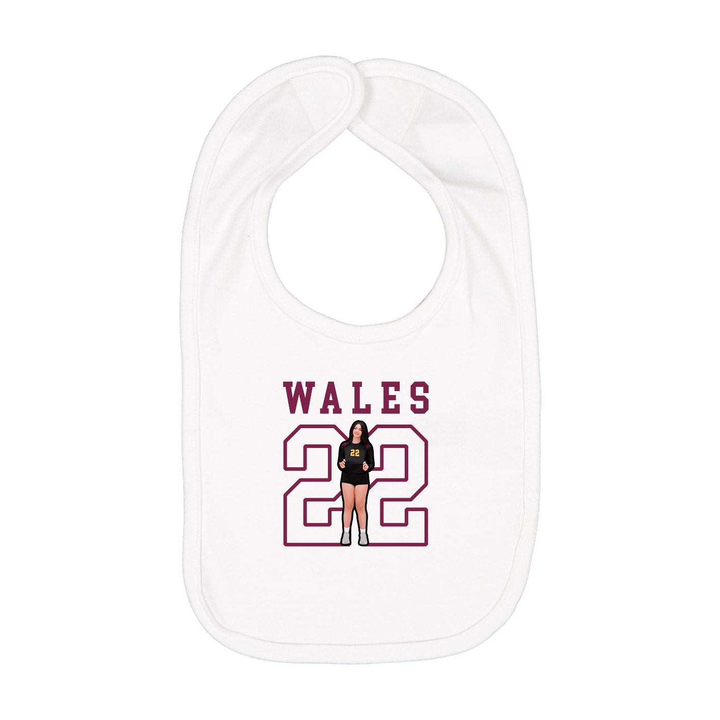 Infant Bib — Shirsey in White