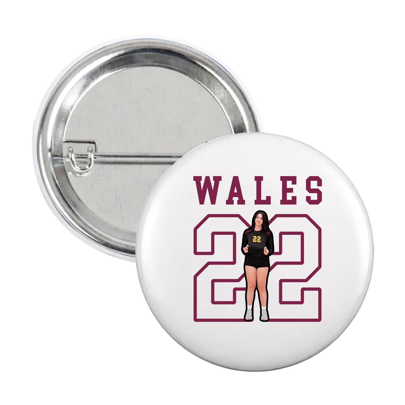 Game Day Button — Shirsey in White