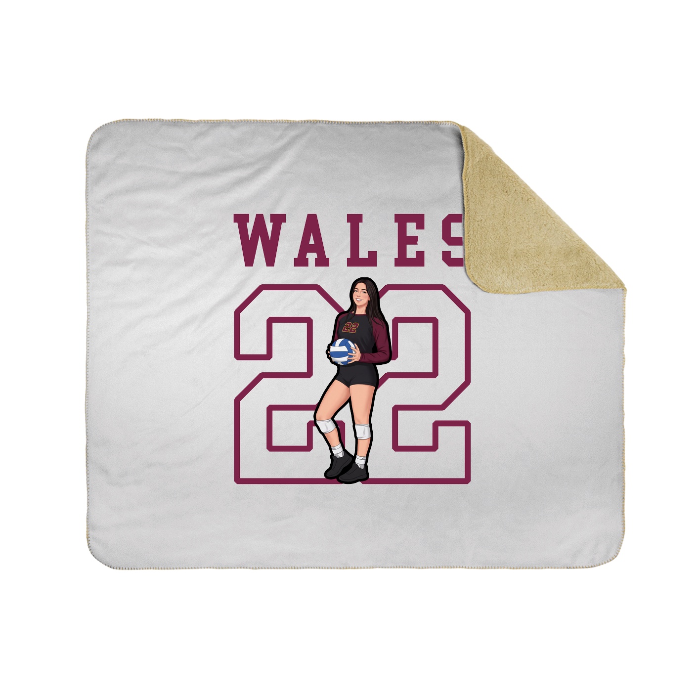 Throw Blanket — Shirsey in White