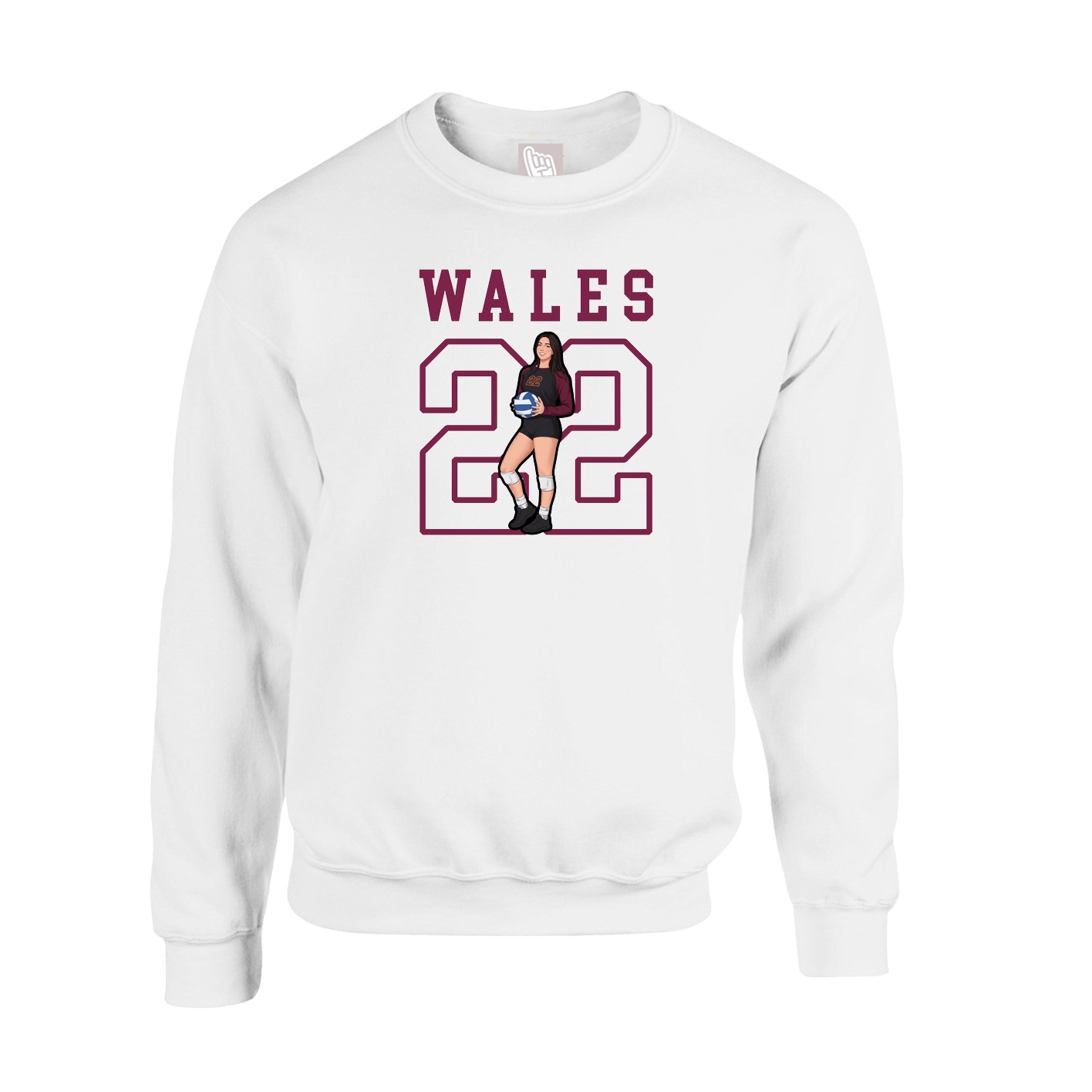 Fleece Crew — Shirsey in White